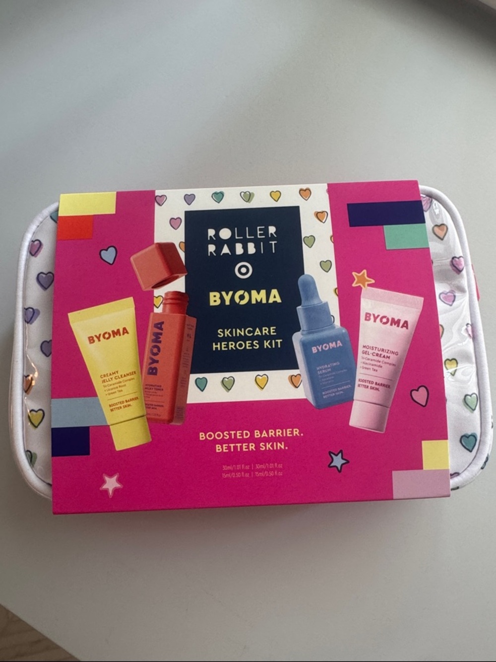 NEW Roller Rabbit x
Target BYOMA
Disco Hearts Wave
Skincare 5 Piece Travel Set
